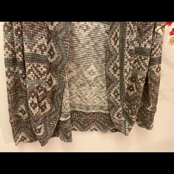 🌺Eyeshadow open front multicolor cardigan🎀 Size :Large - Picture 4 of 7